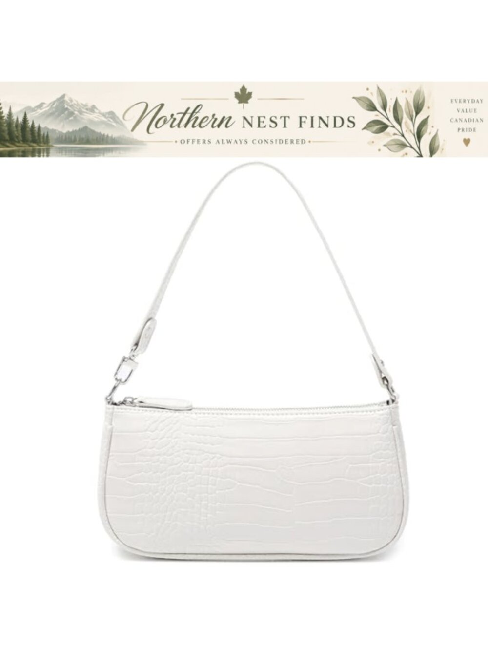 PU Leather Shoulder Bag Y2K Clutch Small 90s Purse